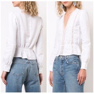 Reformation odette linen top